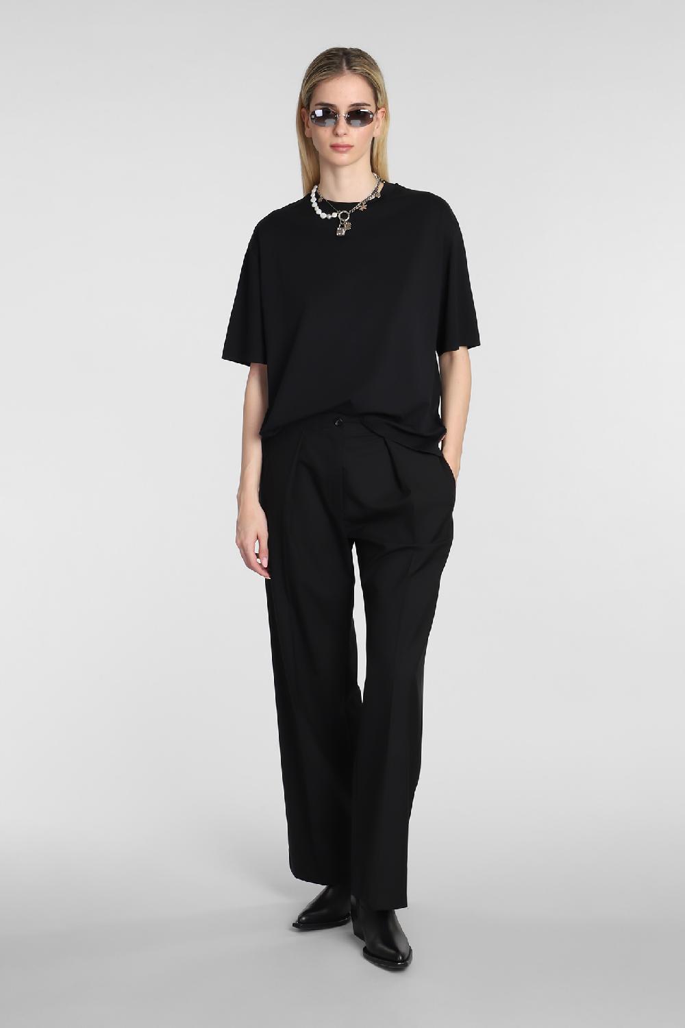 Deliberti Acne Studios T-shirt in cotone nero cod. 334040 - Deliberti The Luxury Shopping Italia