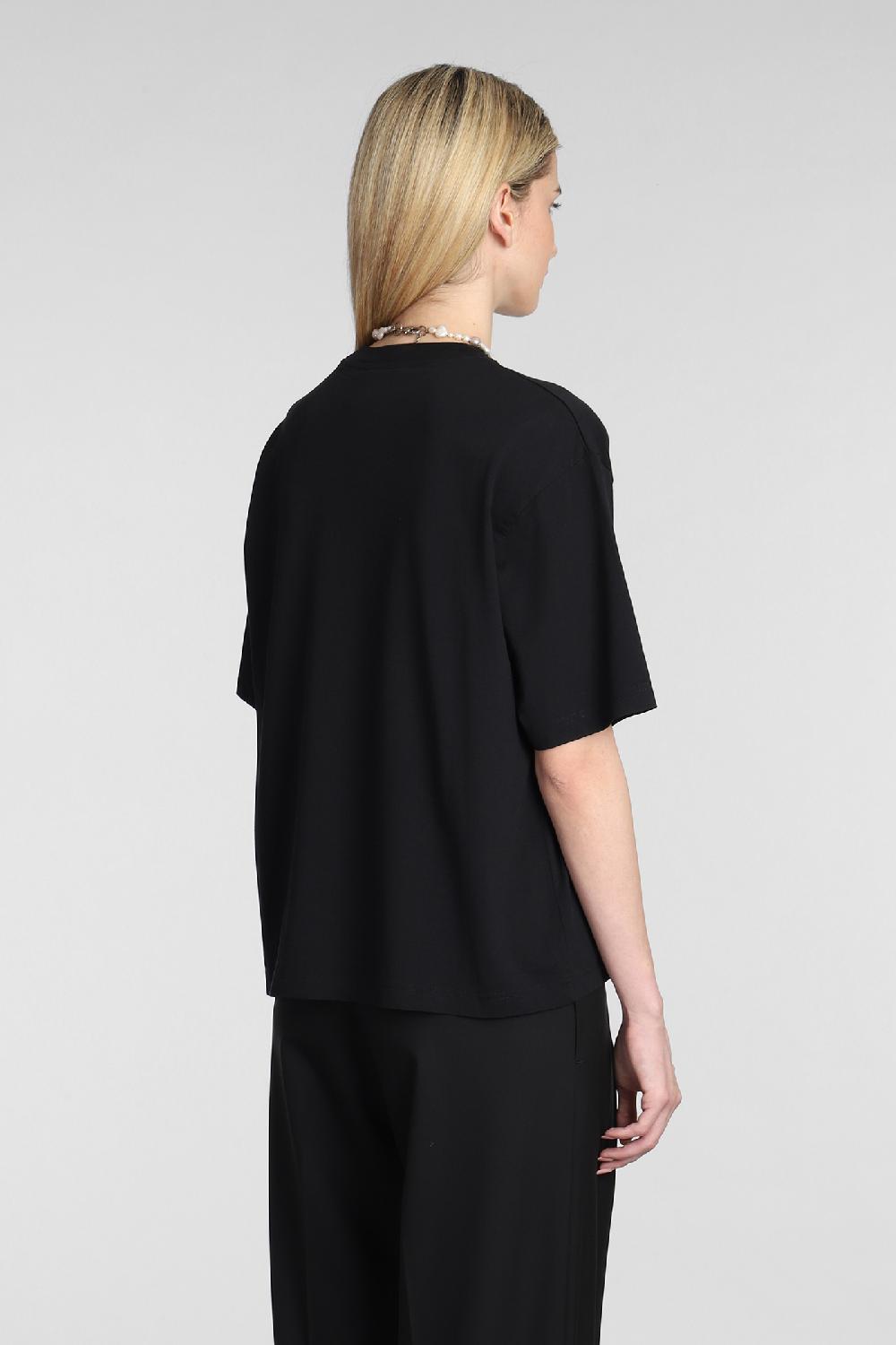 Deliberti Acne Studios T-shirt in cotone nero cod. 334040 - Deliberti The Luxury Shopping Italia