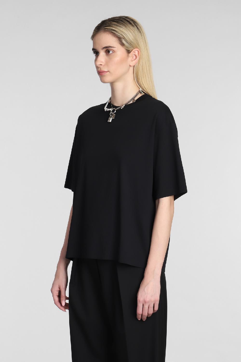 Deliberti Acne Studios T-shirt in cotone nero cod. 334040 - Deliberti The Luxury Shopping Italia