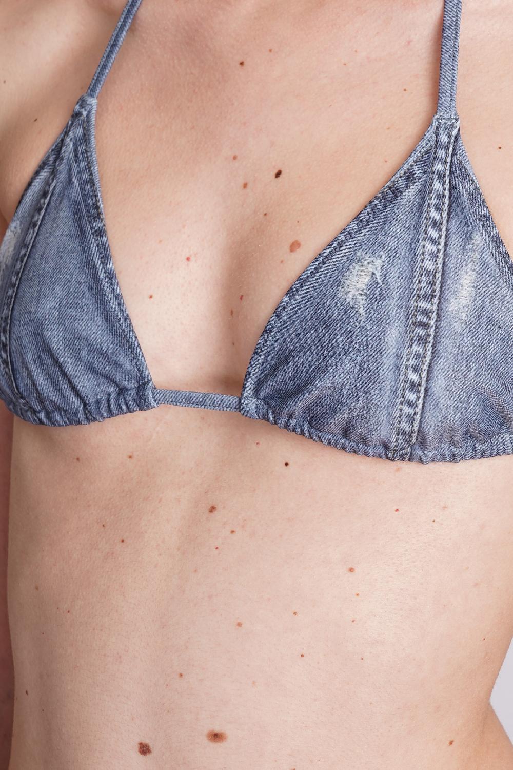 Deliberti Acne Studios Beachwear in cotone blu cod. 393873 - Deliberti The Luxury Shopping In Linea