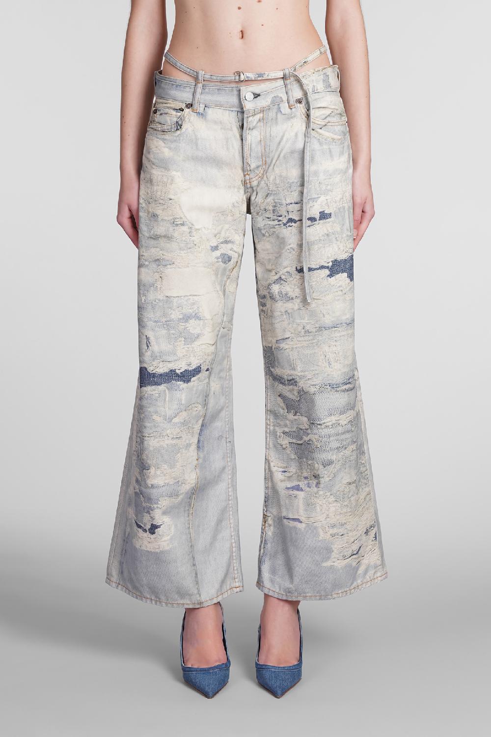 Deliberti Acne Studios Pantalone in cotone blu cod. 398853 - Deliberti The Luxury Shopping