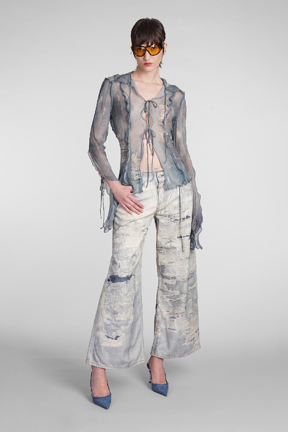 Deliberti Acne Studios Pantalone in cotone blu cod. 398853 - Deliberti The Luxury Shopping Nuovo
