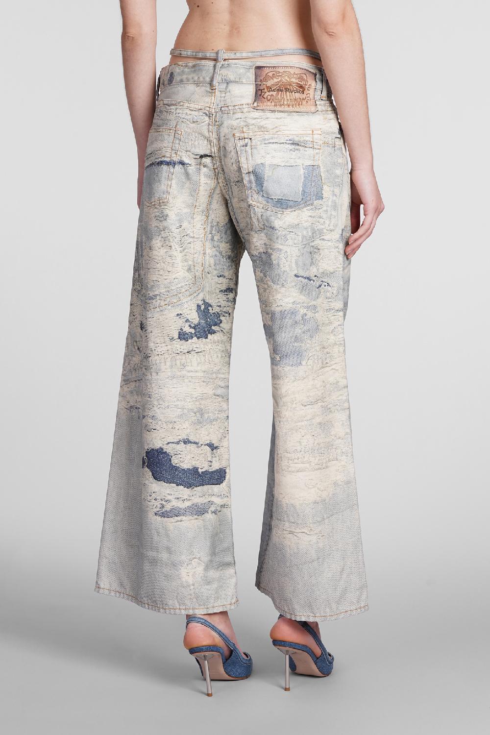 Deliberti Acne Studios Pantalone in cotone blu cod. 398853 - Deliberti The Luxury Shopping Nuovo