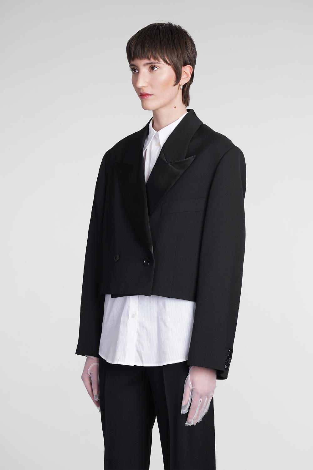 Deliberti Acne Studios Blazer in poliestere nero cod. 372986 - Deliberti The Luxury Shopping Qualità