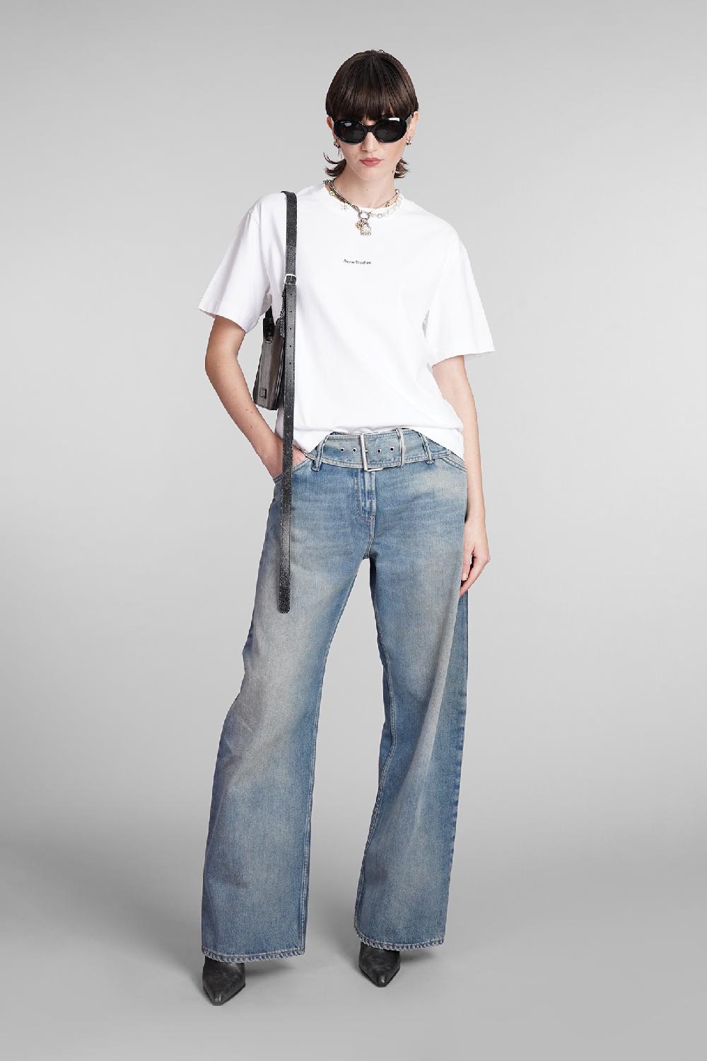 Deliberti Acne Studios T-shirt in cotone bianco cod. 393901 - Deliberti The Luxury Shopping Vendita