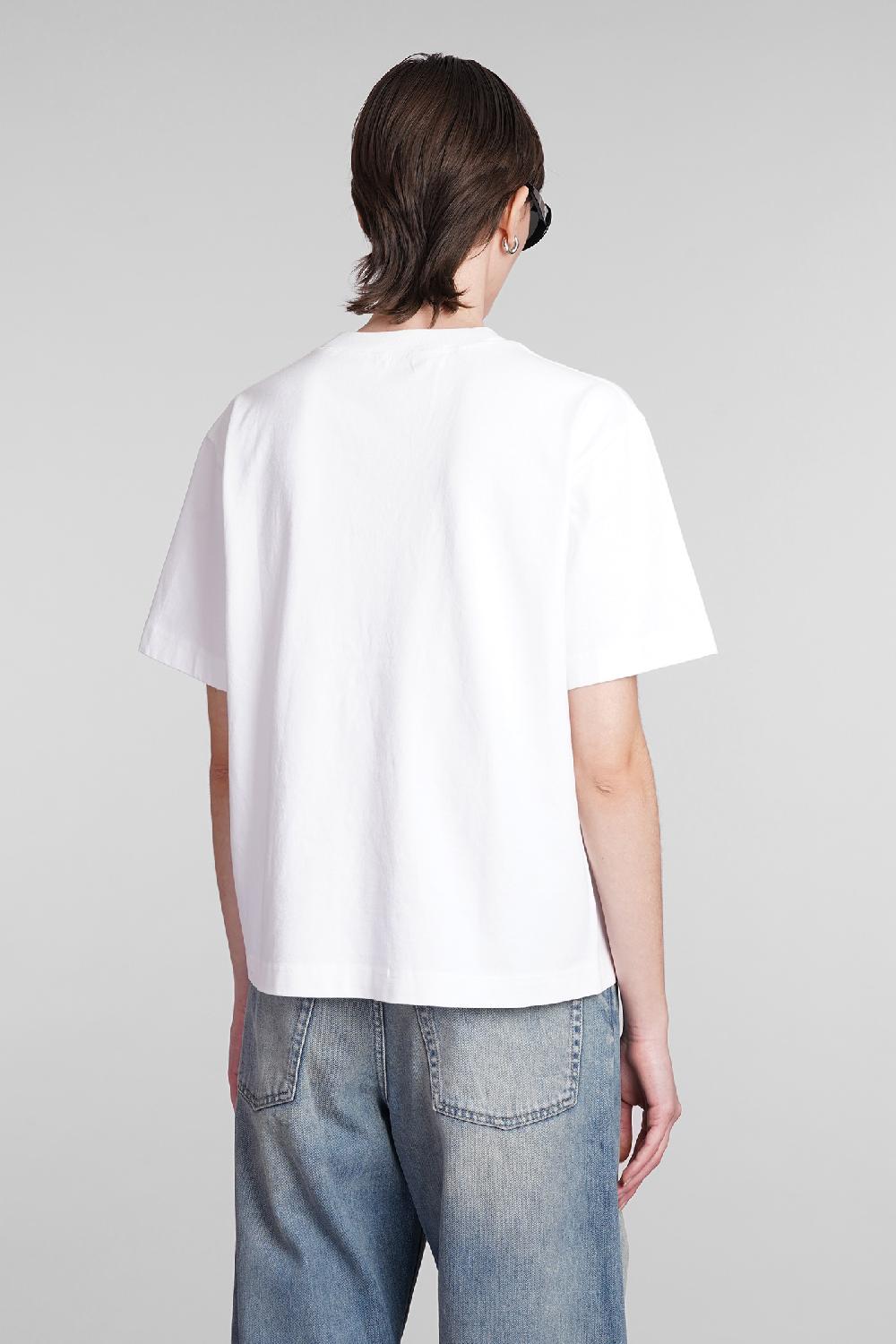 Deliberti Acne Studios T-shirt in cotone bianco cod. 393901 - Deliberti The Luxury Shopping Vendita