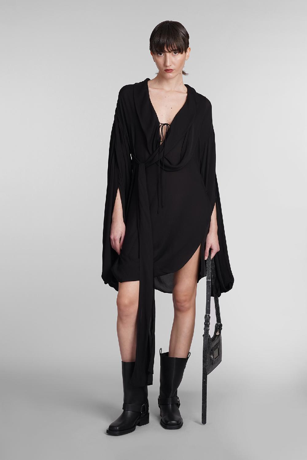 Deliberti Acne Studios Abito in viscosa nera cod. 395331 - Deliberti The Luxury Shopping Soddisfazione Garantita