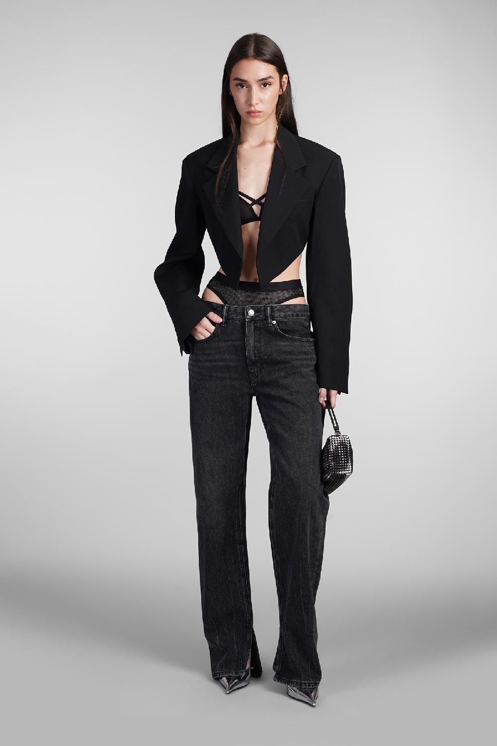 Deliberti Alexander Wang Jeans in cotone nero cod. 408656 - Deliberti The Luxury Shopping Shopping Online