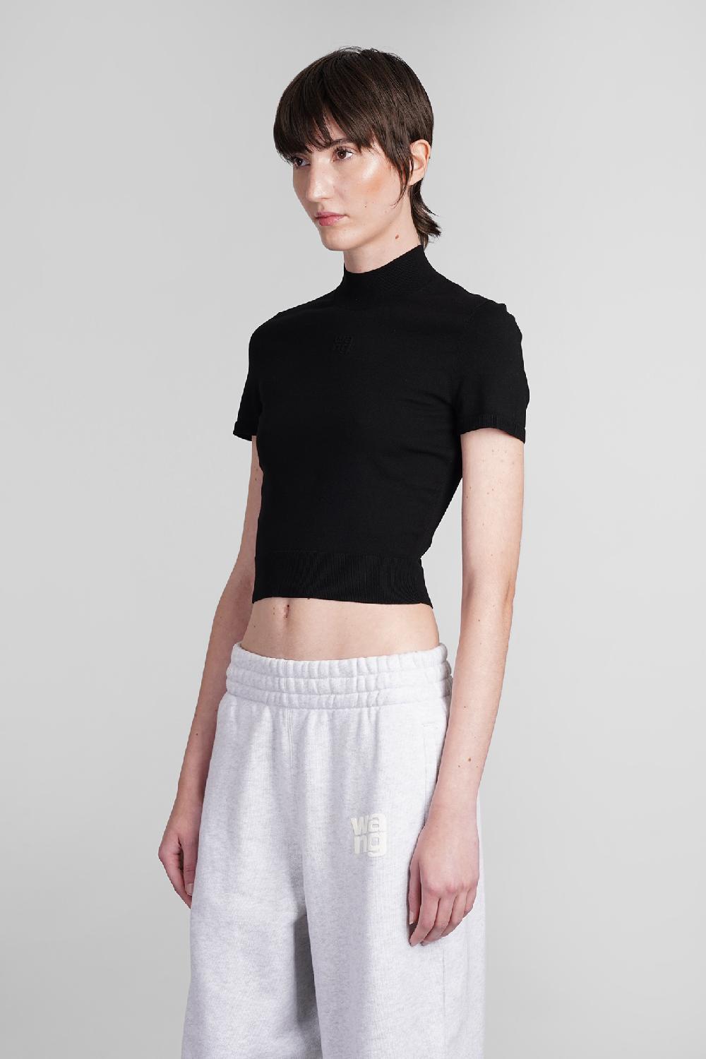 Deliberti Alexander Wang Topwear in viscosa nera cod. 401867 - Deliberti The Luxury Shopping Saldi