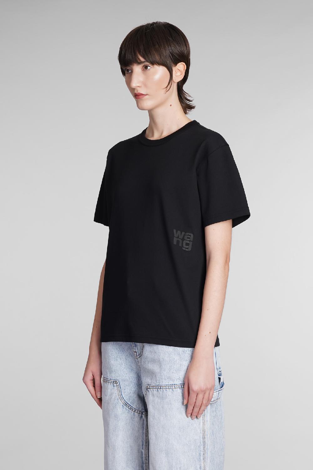 Deliberti Alexander Wang T-shirt in cotone nero cod. 391817 - Deliberti The Luxury Shopping Offerte