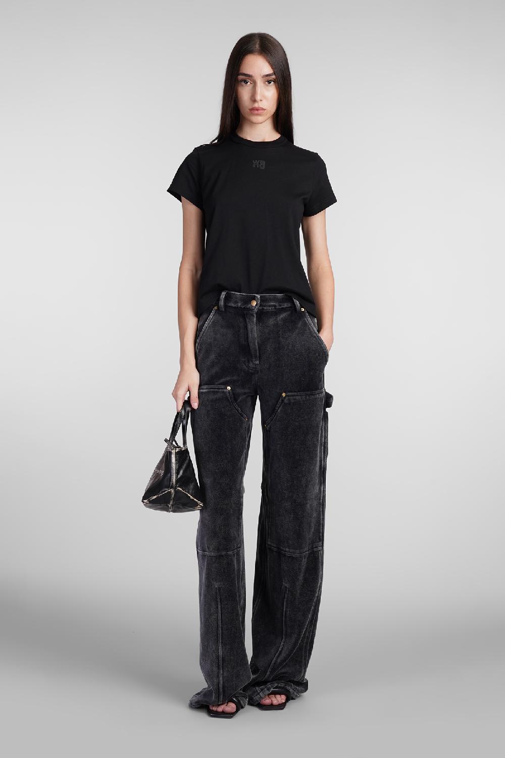 Deliberti Alexander Wang T-shirt in cotone nero cod. 408604 - Deliberti The Luxury Shopping Vendita Economica