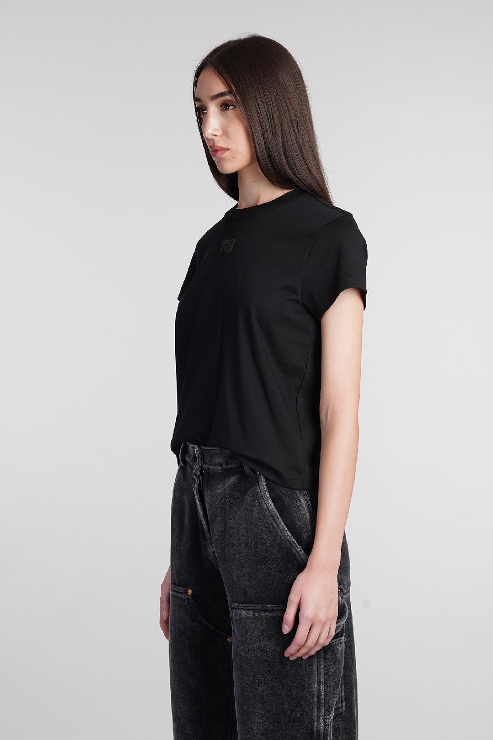 Deliberti Alexander Wang T-shirt in cotone nero cod. 408604 - Deliberti The Luxury Shopping Vendita Economica