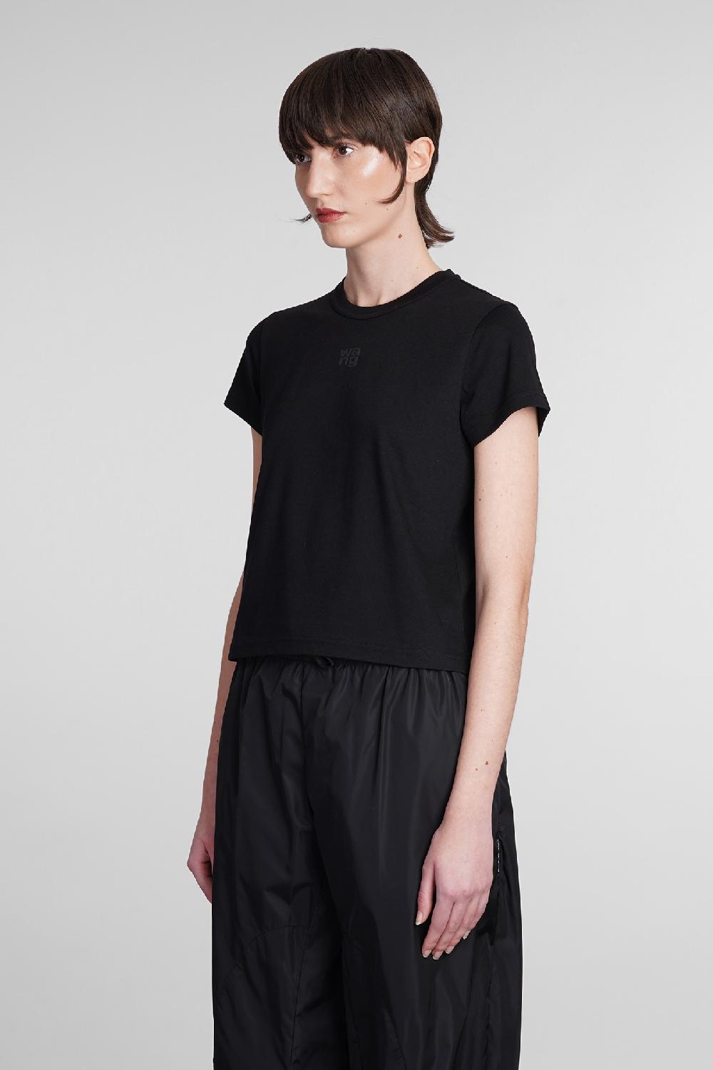 Deliberti Alexander Wang T-shirt in cotone nero cod. 369263 - Deliberti The Luxury Shopping Negozio