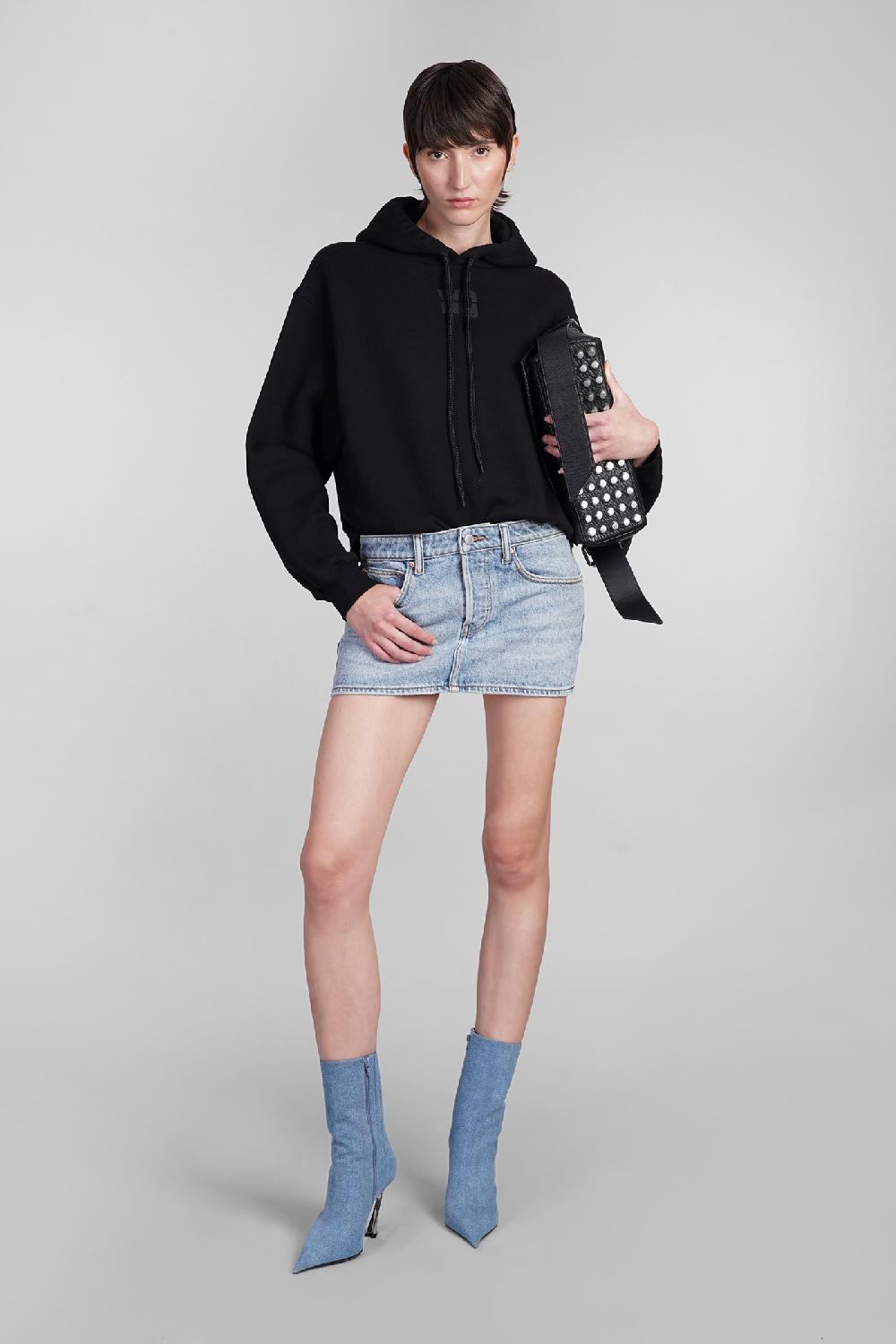 Deliberti Alexander Wang Felpa in cotone nero cod. 401751 - Deliberti The Luxury Shopping Saldi Di Fabbrica