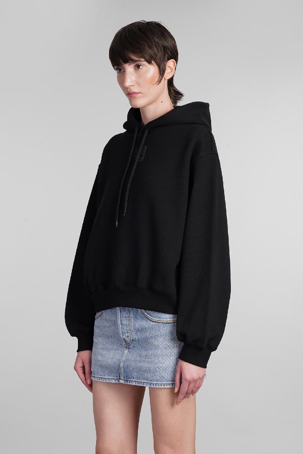 Deliberti Alexander Wang Felpa in cotone nero cod. 401751 - Deliberti The Luxury Shopping Saldi Di Fabbrica