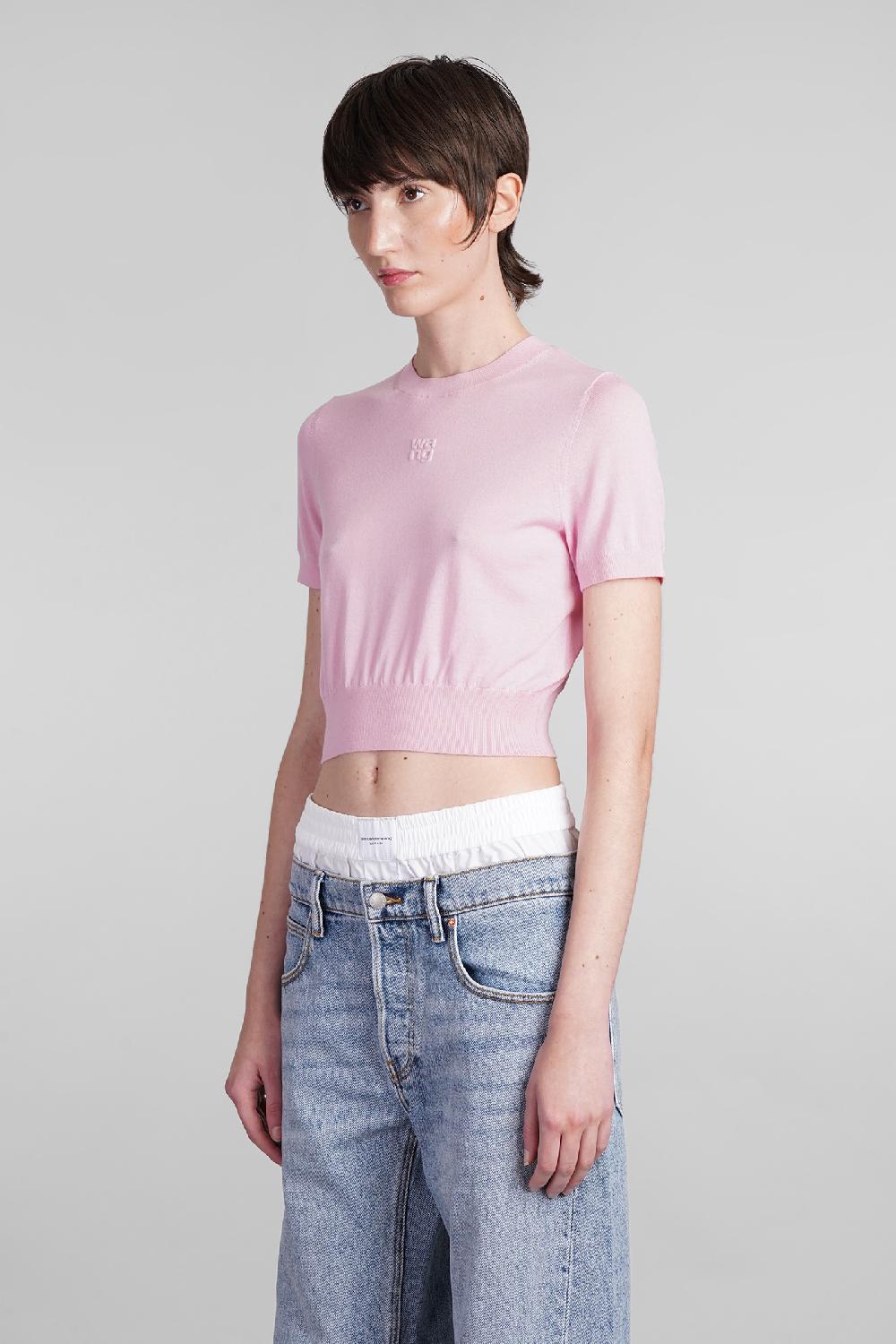 Deliberti Alexander Wang Topwear in lana rosa cod. 401759 - Deliberti The Luxury Shopping Pezzi Unici