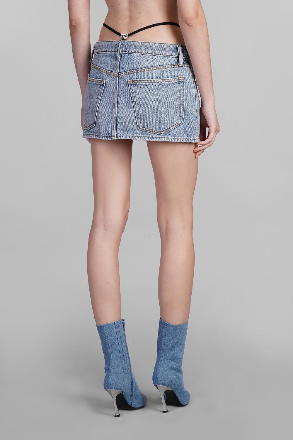 Deliberti Alexander Wang Gonna in cotone blu cod. 401874 - Deliberti The Luxury Shopping Acquista Ora