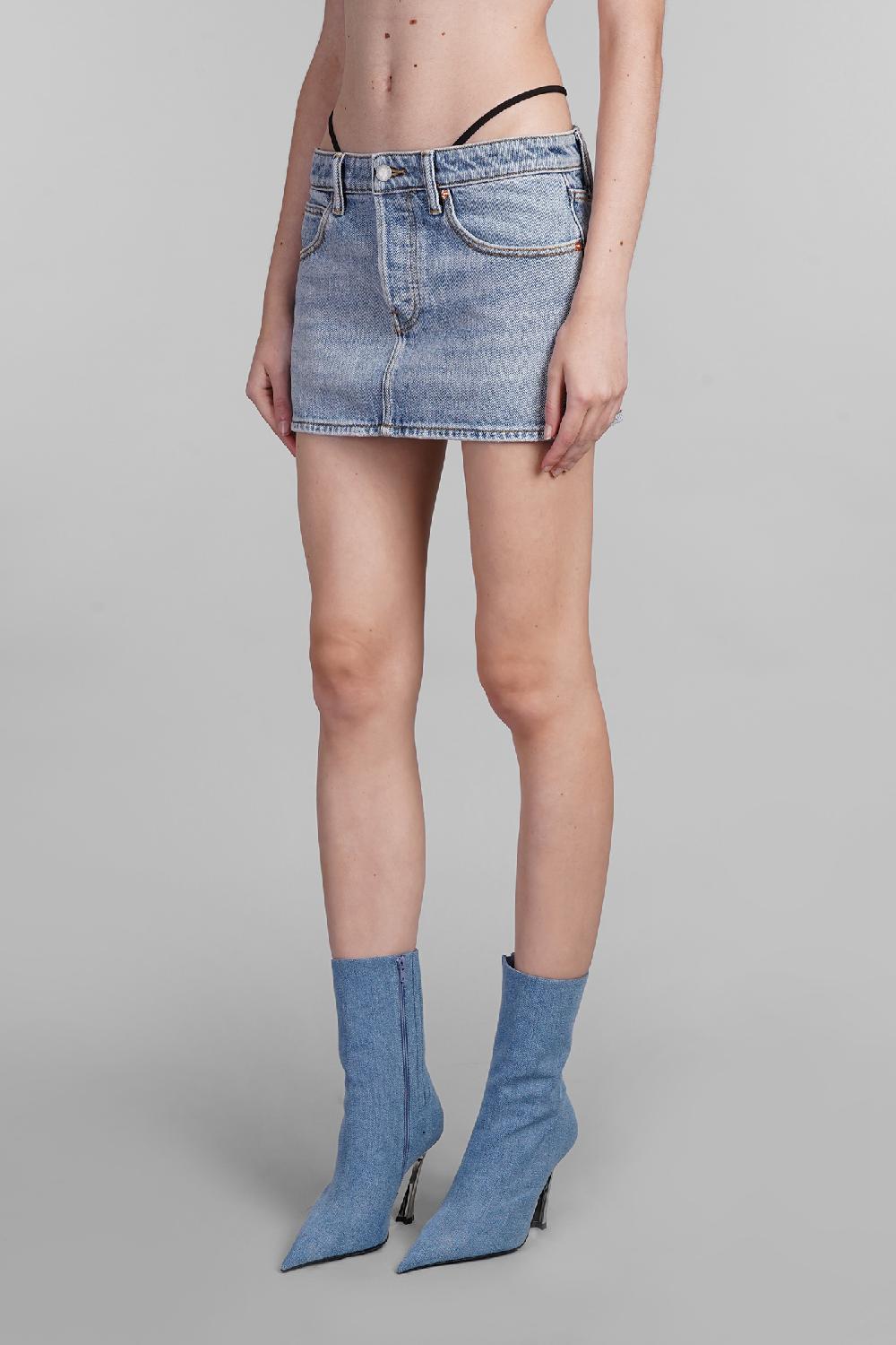Deliberti Alexander Wang Gonna in cotone blu cod. 401874 - Deliberti The Luxury Shopping Acquista Ora