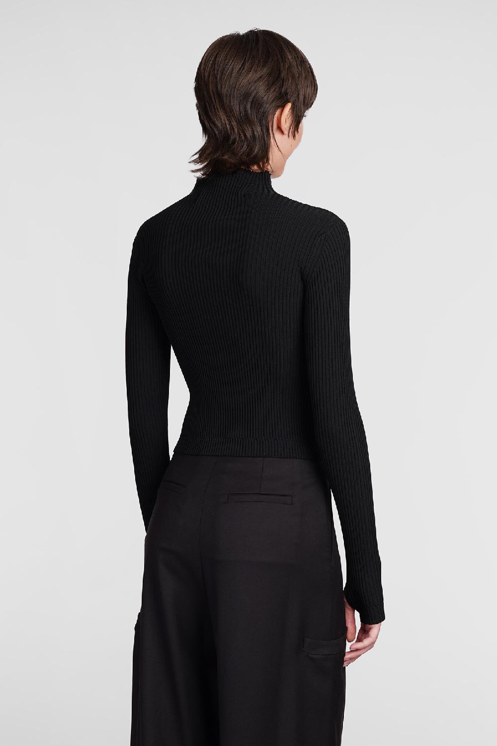 Deliberti Andreadamo Cardigan in lana nera cod. 406586 - Deliberti The Luxury Shopping Presa