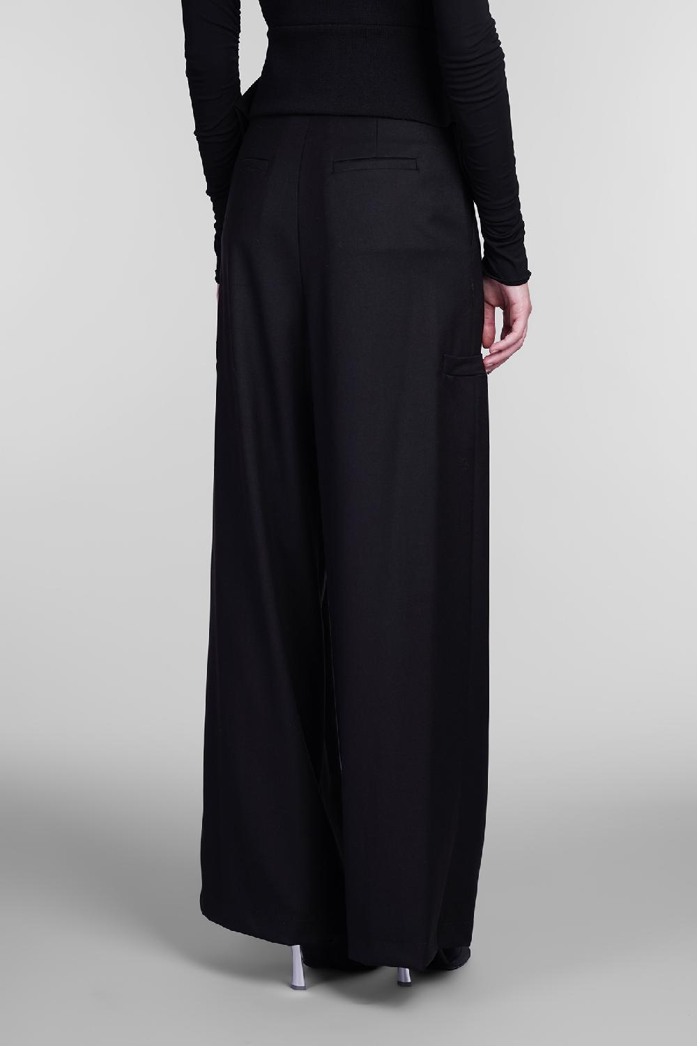 Deliberti Andreadamo Pantalone in poliestere nero cod. 405561 - Deliberti The Luxury Shopping Sconto