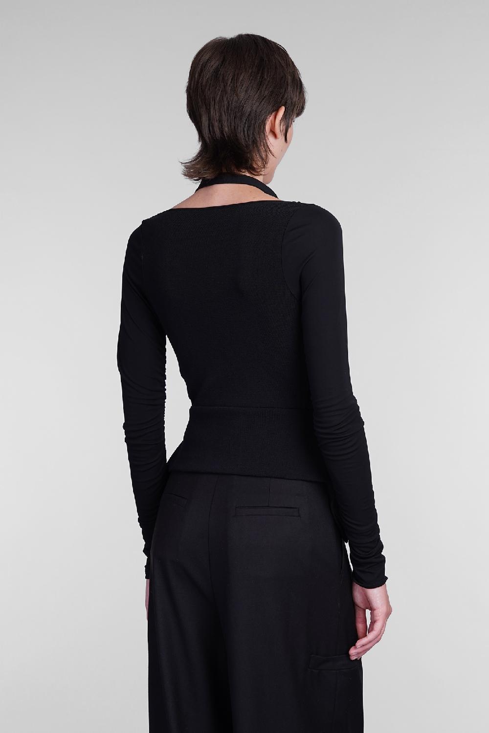 Deliberti Andreadamo Topwear in viscosa nera cod. 405557 - Deliberti The Luxury Shopping Offerta