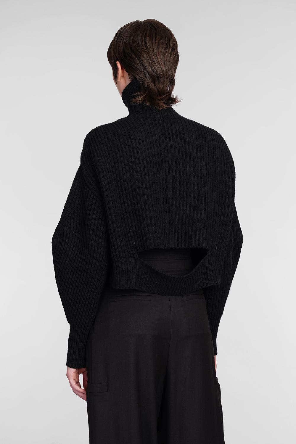 Deliberti Andreadamo Maglia in lana nera cod. 406587 - Deliberti The Luxury Shopping Online