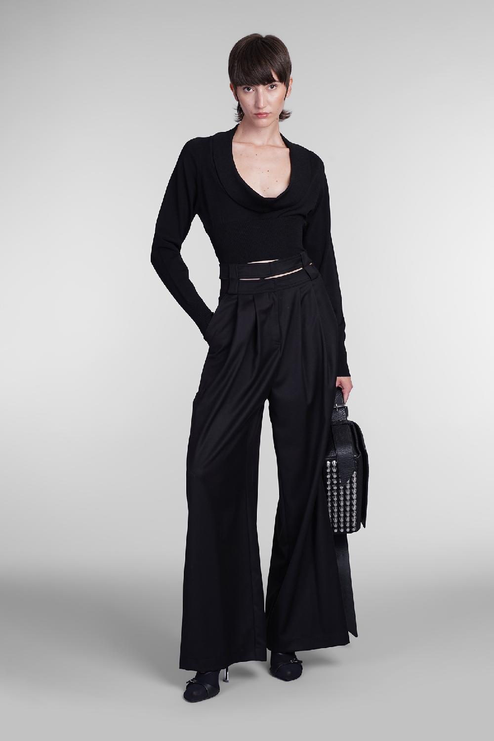 Deliberti Andreadamo Topwear in viscosa nera cod. 404408 - Deliberti The Luxury Shopping Smaltimento dello stoccaggio