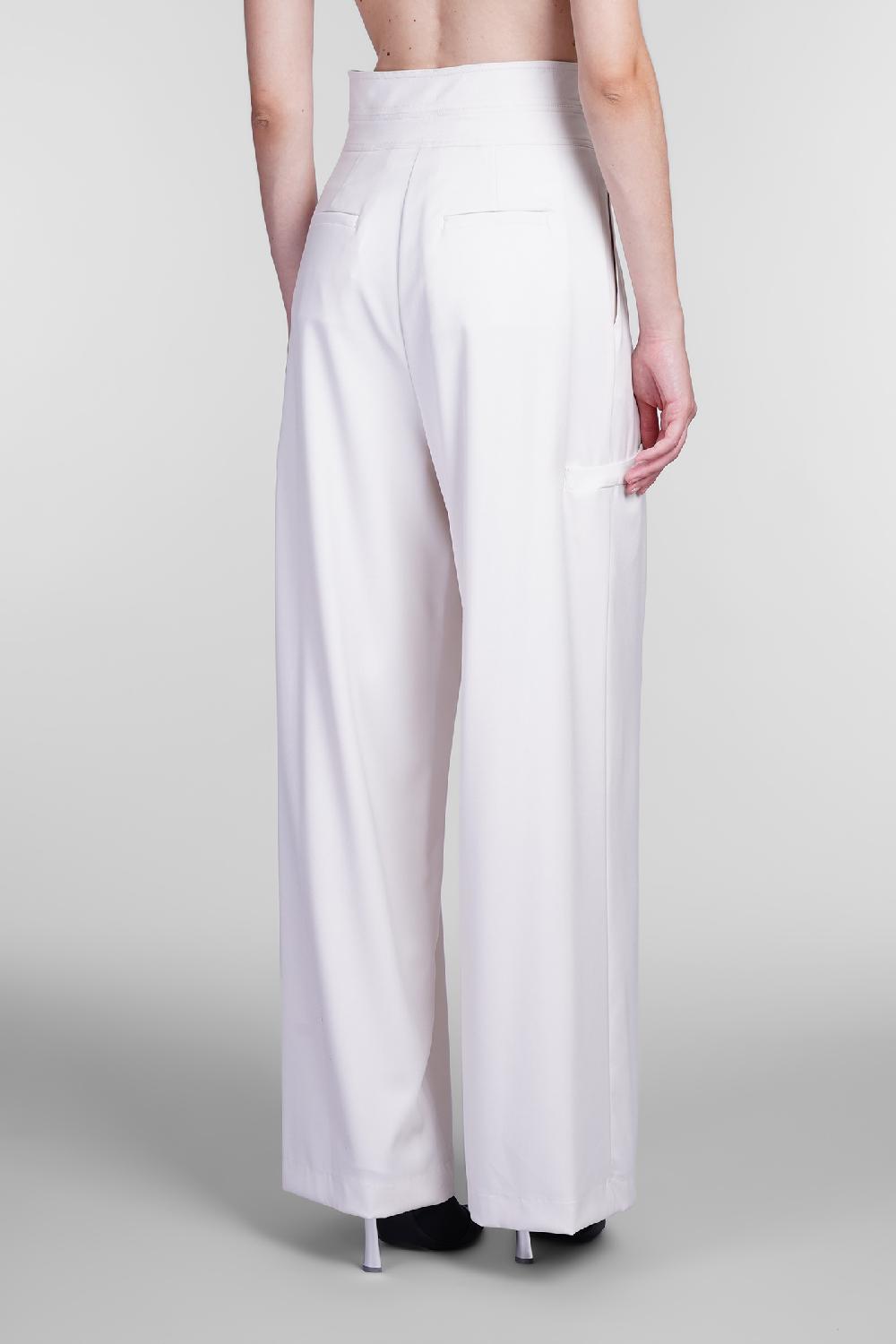 Deliberti Andreadamo Pantalone in poliestere bianco cod. 405560 - Deliberti The Luxury Shopping Vendita Calda