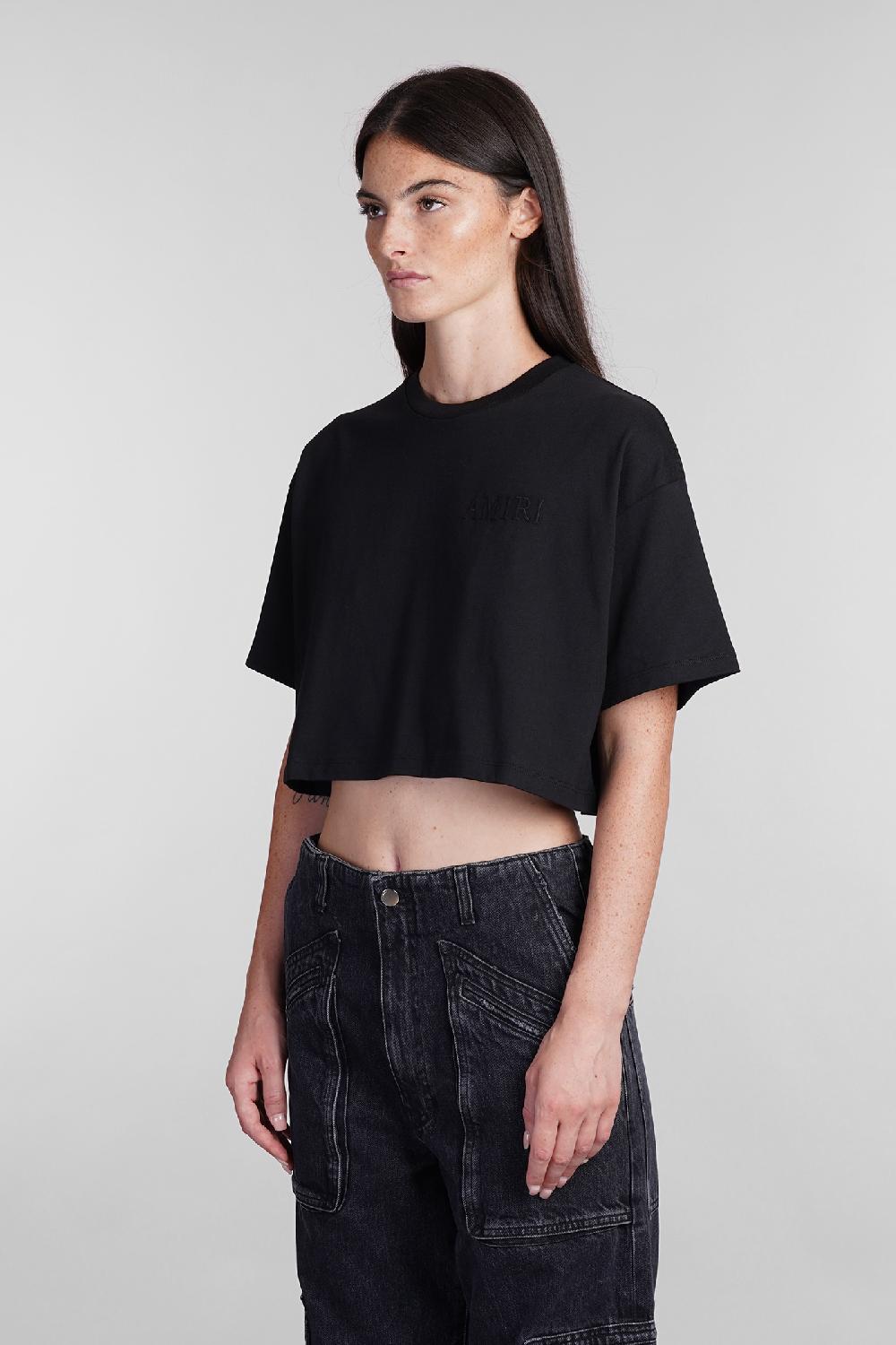 Deliberti Amiri T-shirt in cotone nero cod. 401272 - Deliberti The Luxury Shopping Vendita Economica