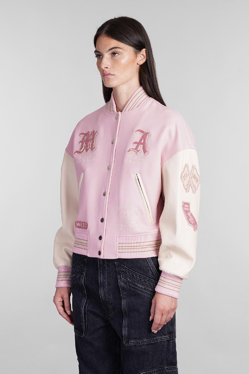 Deliberti Amiri Bomber in lana rosa cod. 405353 - Deliberti The Luxury Shopping I Più Venduti