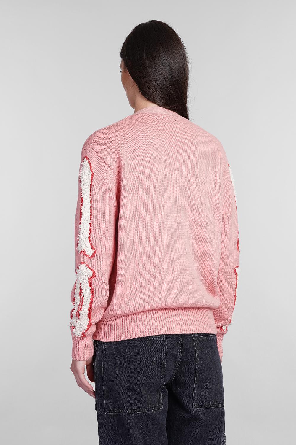 Deliberti Amiri Cardigan in lana rosa cod. 405355 - Deliberti The Luxury Shopping Negozio