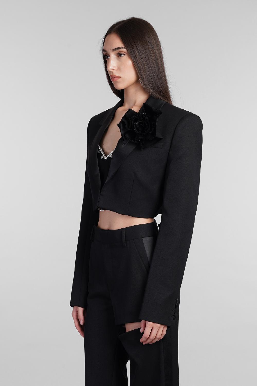 Deliberti Area Blazer in lana nera cod. 406963 - Deliberti The Luxury Shopping Moda