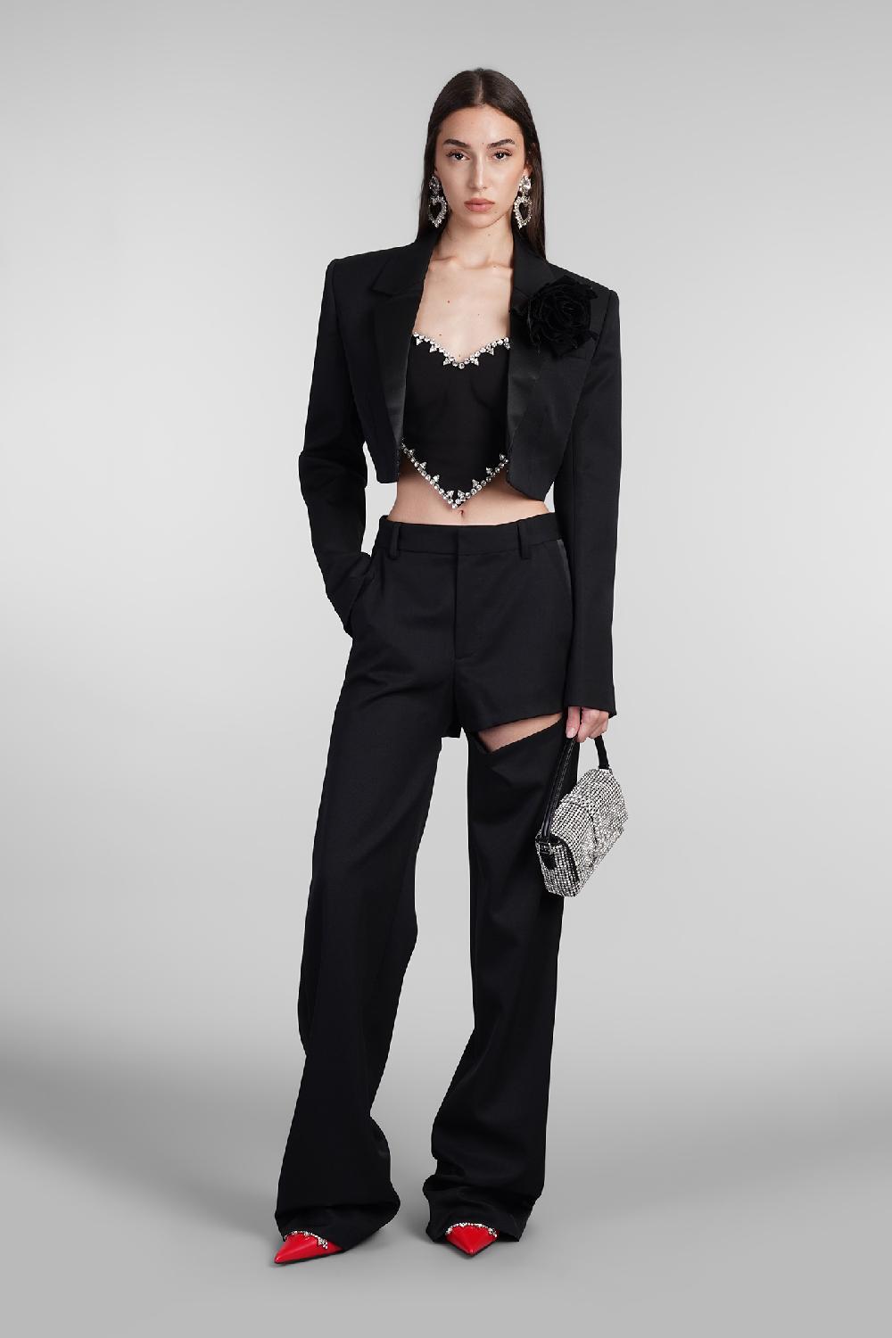 Deliberti Area Pantalone in lana nera cod. 406962 - Deliberti The Luxury Shopping Italy