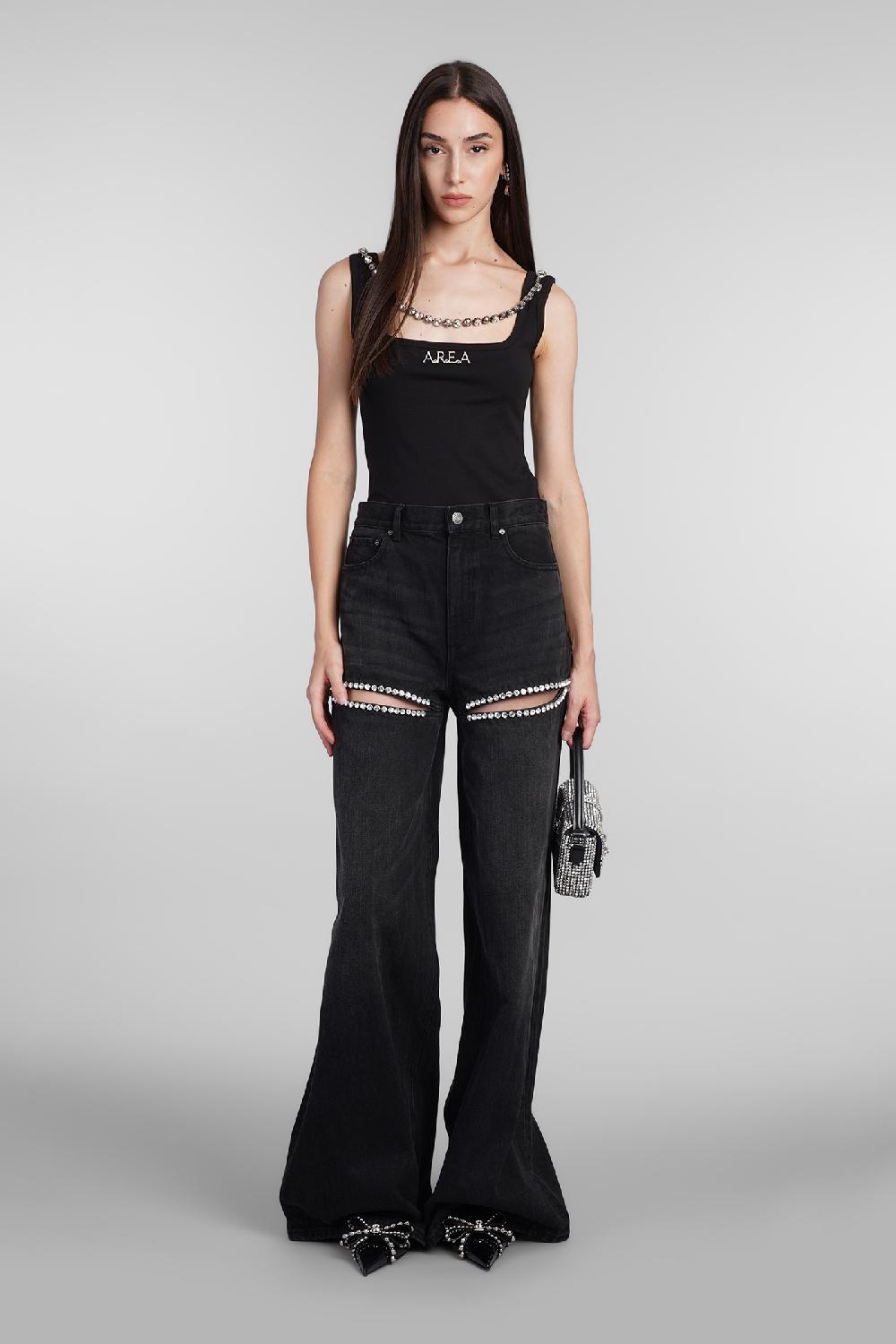 Deliberti Area Topwear in cotone nero cod. 406956 - Deliberti The Luxury Shopping Italia