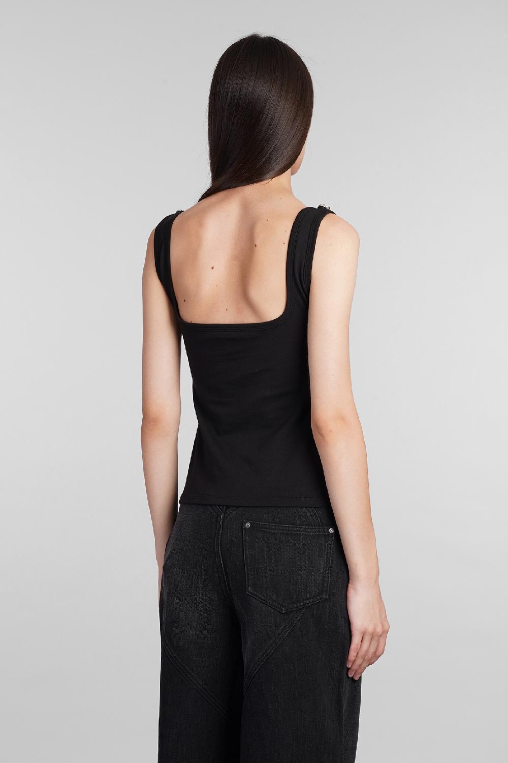 Deliberti Area Topwear in cotone nero cod. 406956 - Deliberti The Luxury Shopping Italia