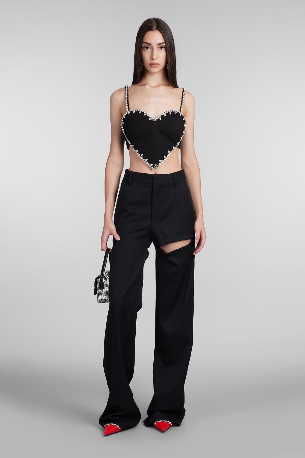 Deliberti Area Topwear in rayon nero cod. 406970 - Deliberti The Luxury Shopping Promozione