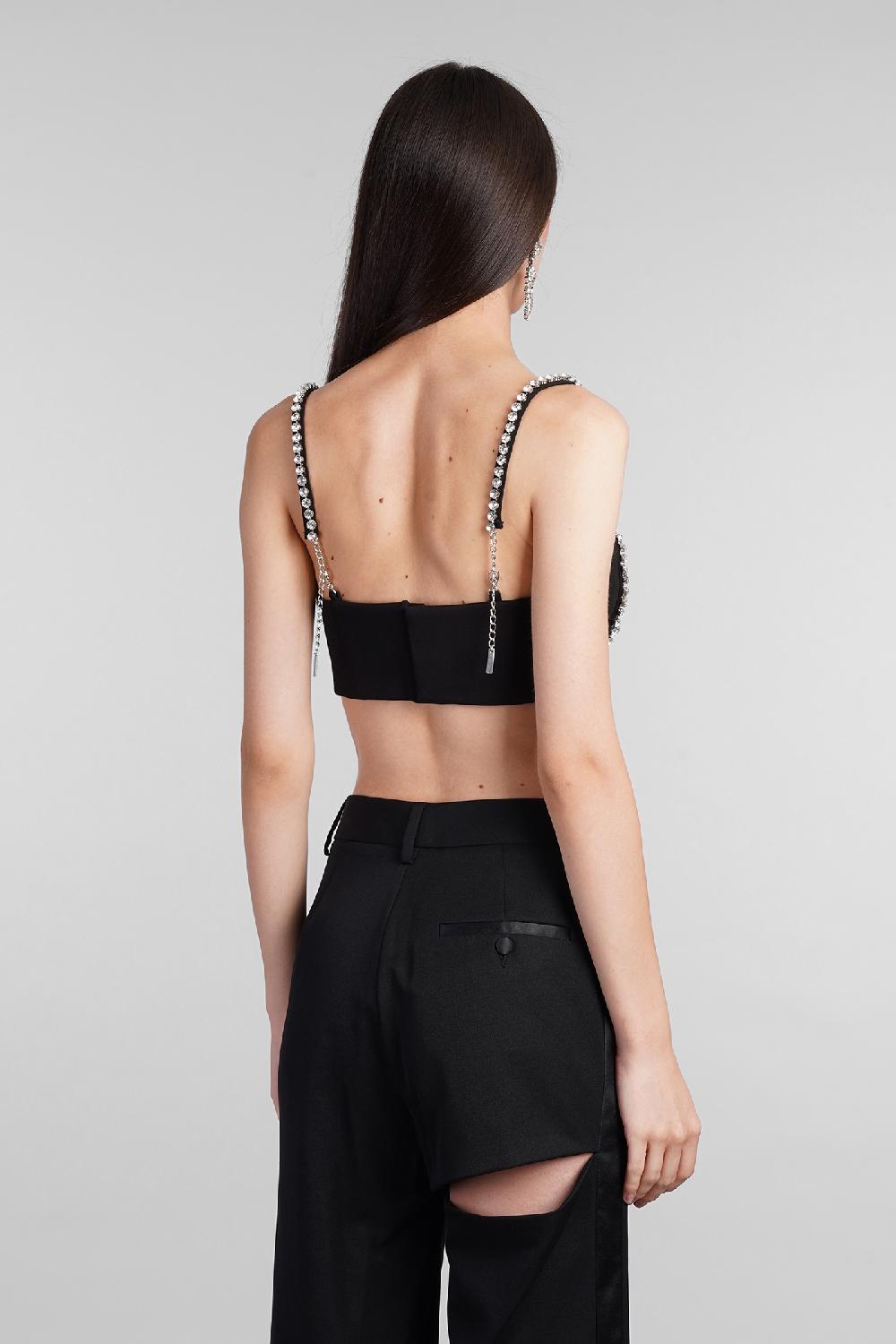 Deliberti Area Topwear in rayon nero cod. 406970 - Deliberti The Luxury Shopping Promozione