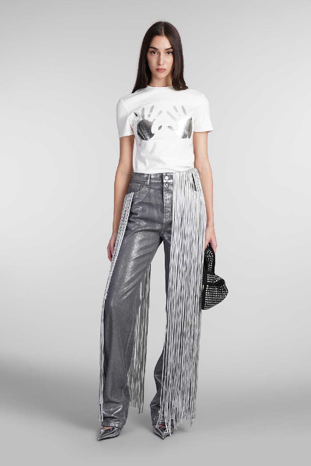 Deliberti Area Jeans in cotone argento cod. 409267 - Deliberti The Luxury Shopping Spedizione Gratuita
