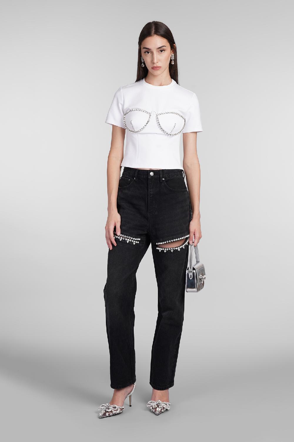 Deliberti Area T-shirt in rayon bianco cod. 406955 - Deliberti The Luxury Shopping Pezzi Unici
