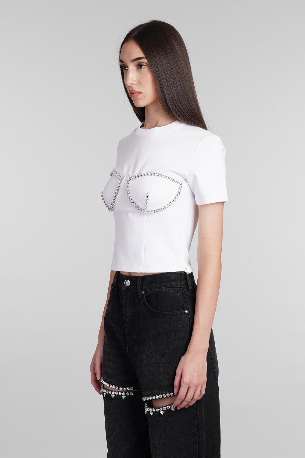 Deliberti Area T-shirt in rayon bianco cod. 406955 - Deliberti The Luxury Shopping Pezzi Unici