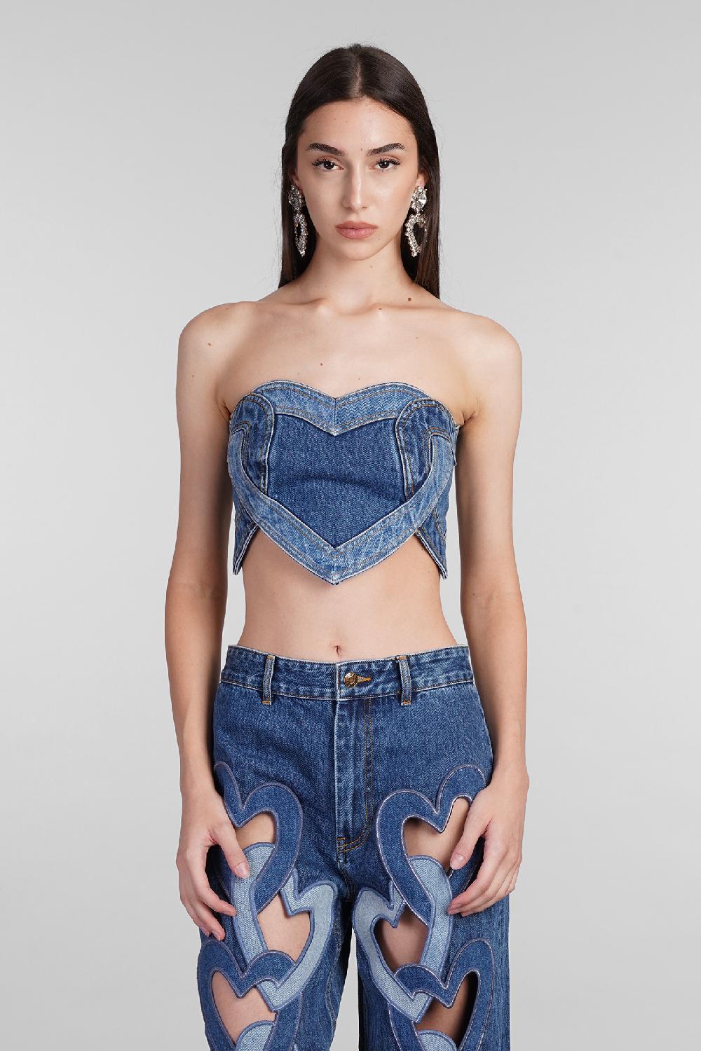 Deliberti Area Topwear in cotone blu cod. 406964 - Deliberti The Luxury Shopping