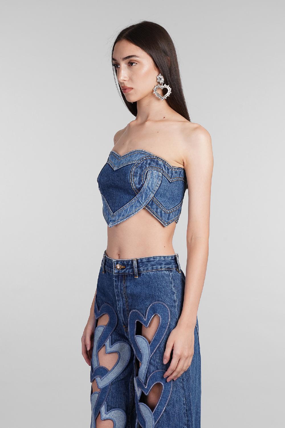 Deliberti Area Topwear in cotone blu cod. 406964 - Deliberti The Luxury Shopping Consegna Veloce