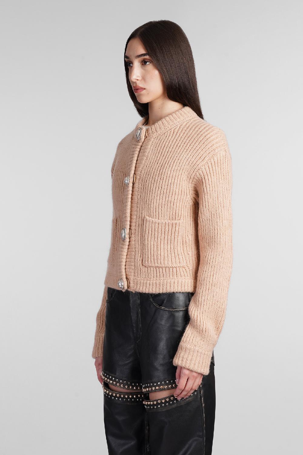 Deliberti Area Cardigan in acrilico beige cod. 409263 - Deliberti The Luxury Shopping Sottocosto