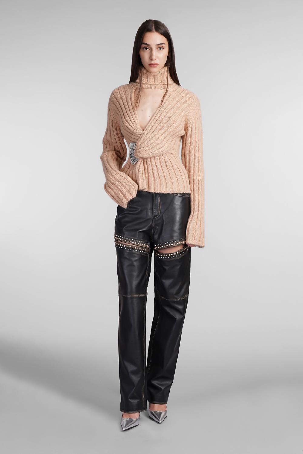 Deliberti Area Pantalone in pelle nera cod. 409264 - Deliberti The Luxury Shopping Convenienza