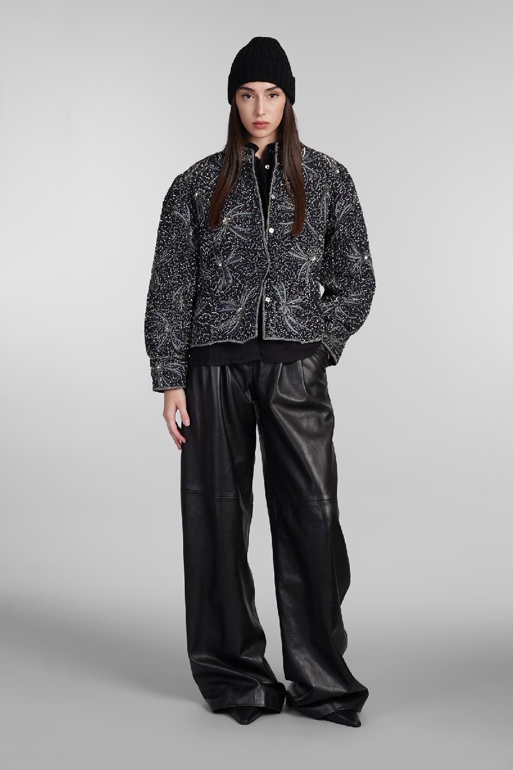 Deliberti Antik Batik Giacca casual matari in viscosa blu cod. 406695 - Deliberti The Luxury Shopping Online