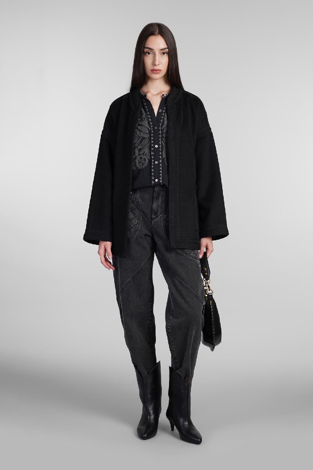 Deliberti Antik Batik Camicia eglantine in cotone nero cod. 406693 - Deliberti The Luxury Shopping Saldi