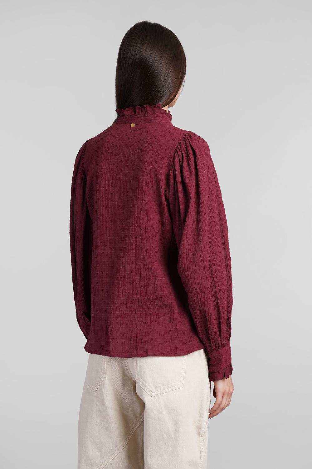 Deliberti Antik Batik Camicia yvette in cotone bordeaux cod. 406698 - Deliberti The Luxury Shopping Offerte