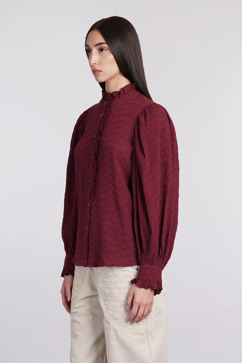 Deliberti Antik Batik Camicia yvette in cotone bordeaux cod. 406698 - Deliberti The Luxury Shopping Offerte