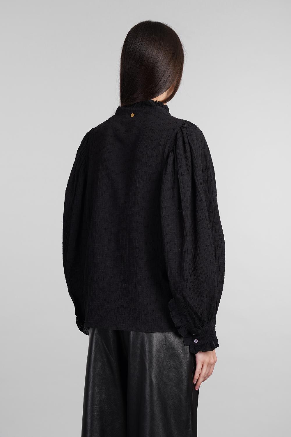 Deliberti Antik Batik Camicia yvette in cotone nero cod. 406699 - Deliberti The Luxury Shopping Hotsell