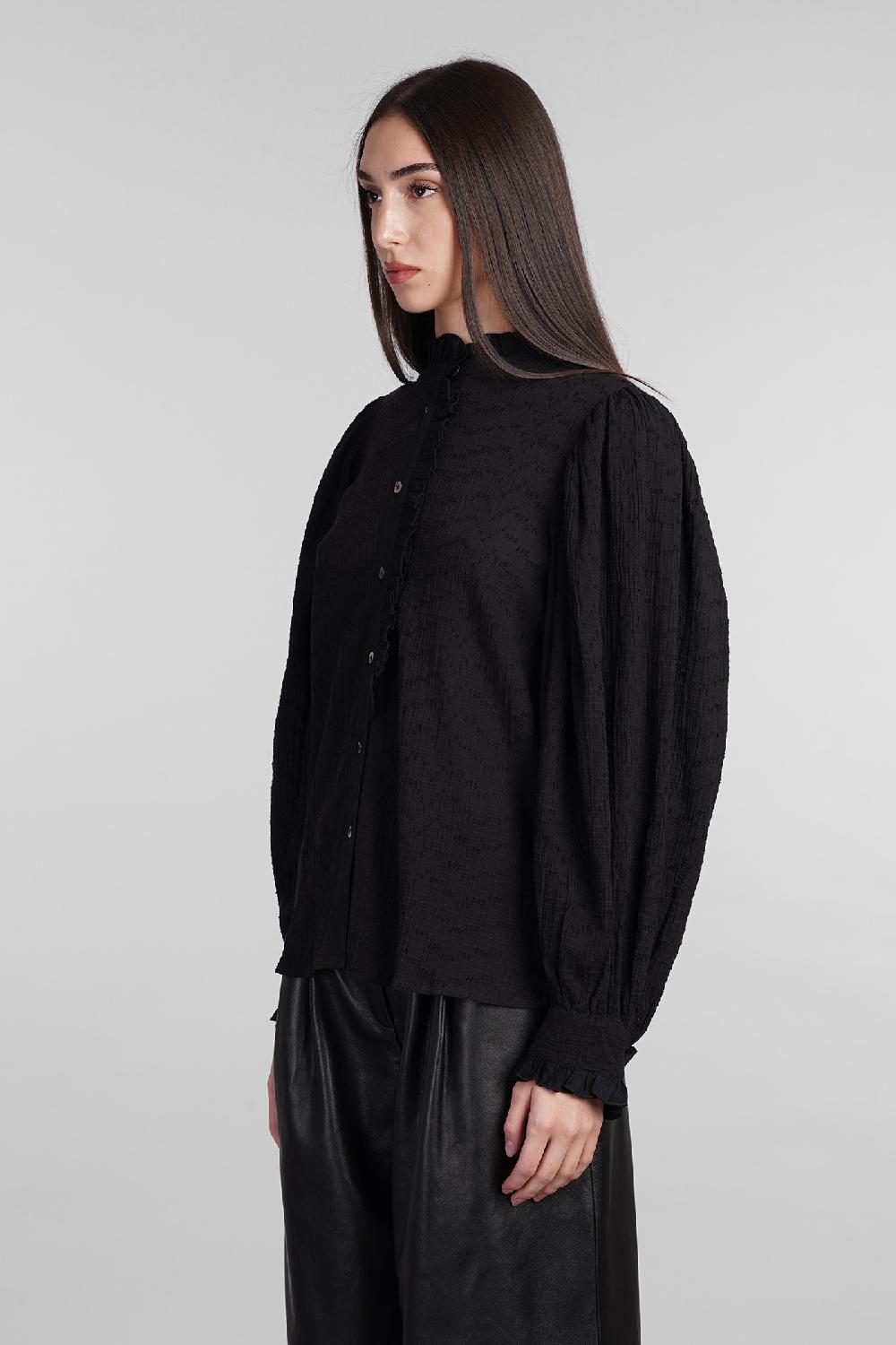 Deliberti Antik Batik Camicia yvette in cotone nero cod. 406699 - Deliberti The Luxury Shopping Hotsell